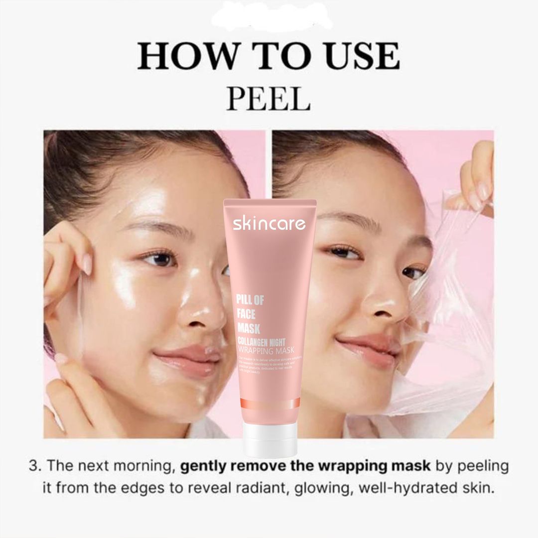 Masque Peel Off Enveloppant de Nuit au Collagène