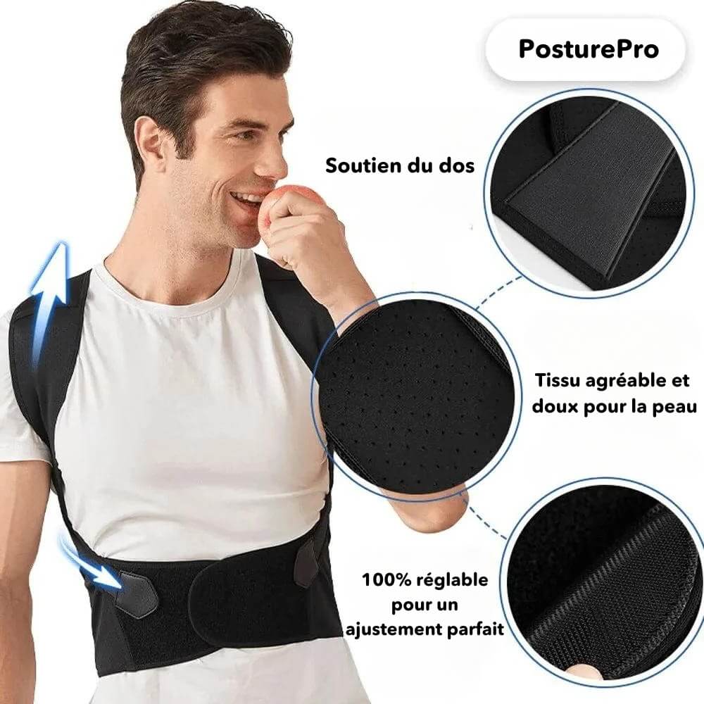 PosturePro™ CEINTURE DE SOUTIEN DORSAL. (BN)