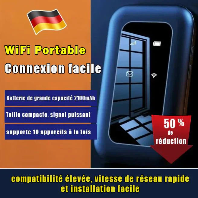 Wifi Portable Sans Fils 4G/ 5G Avec Battery 2100 M-Ah 388 Avis