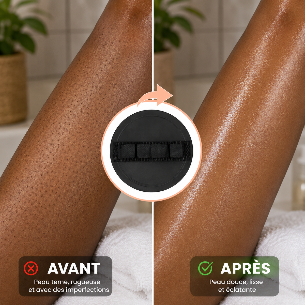 Gants gommants confort pour douche đ 1 ACHETĂ = 1 OFFERT đ