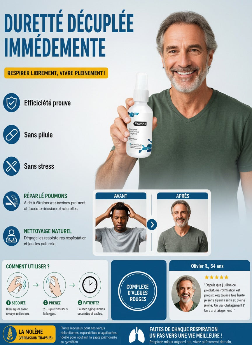 Fluvaris™ Spray Marin au Complexe d'Algues Rouges | Obtenez une érection en 43 secondes chrono!
