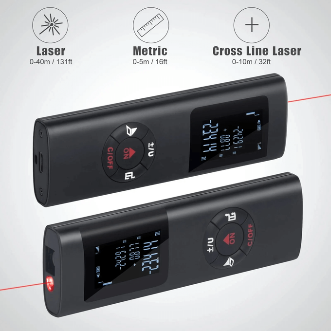 Mini télémètre laser intelligent, mesure infrarouge, USB, aste, portable