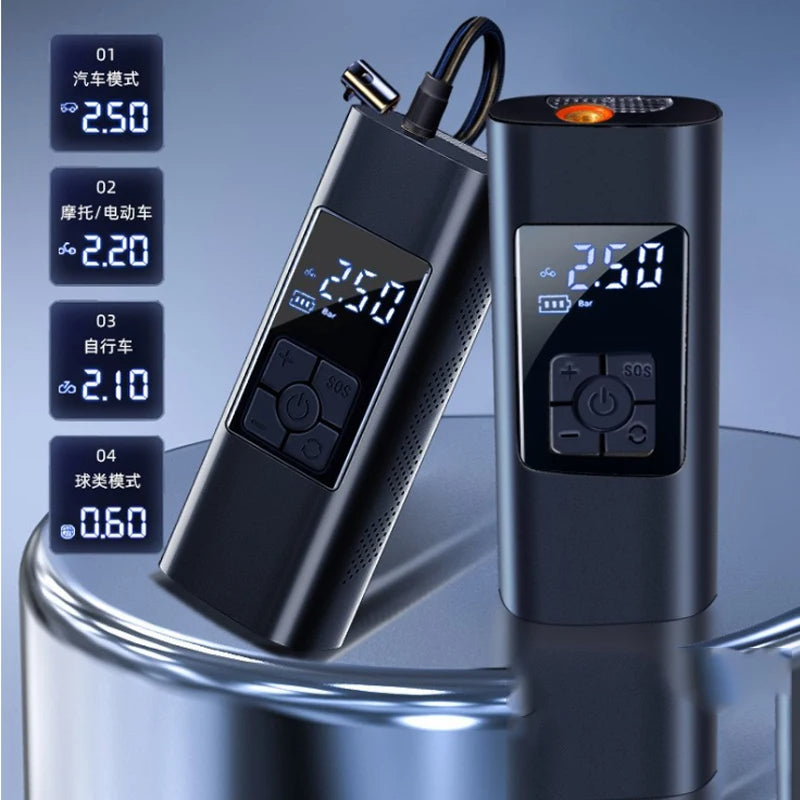 Powerful lightweight and portable tire inflator