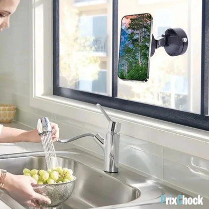 Support Téléphone Magnétique Ultra-Stable à Ventouse MagSafe™ – Rotation 360° pour iPhone et Android