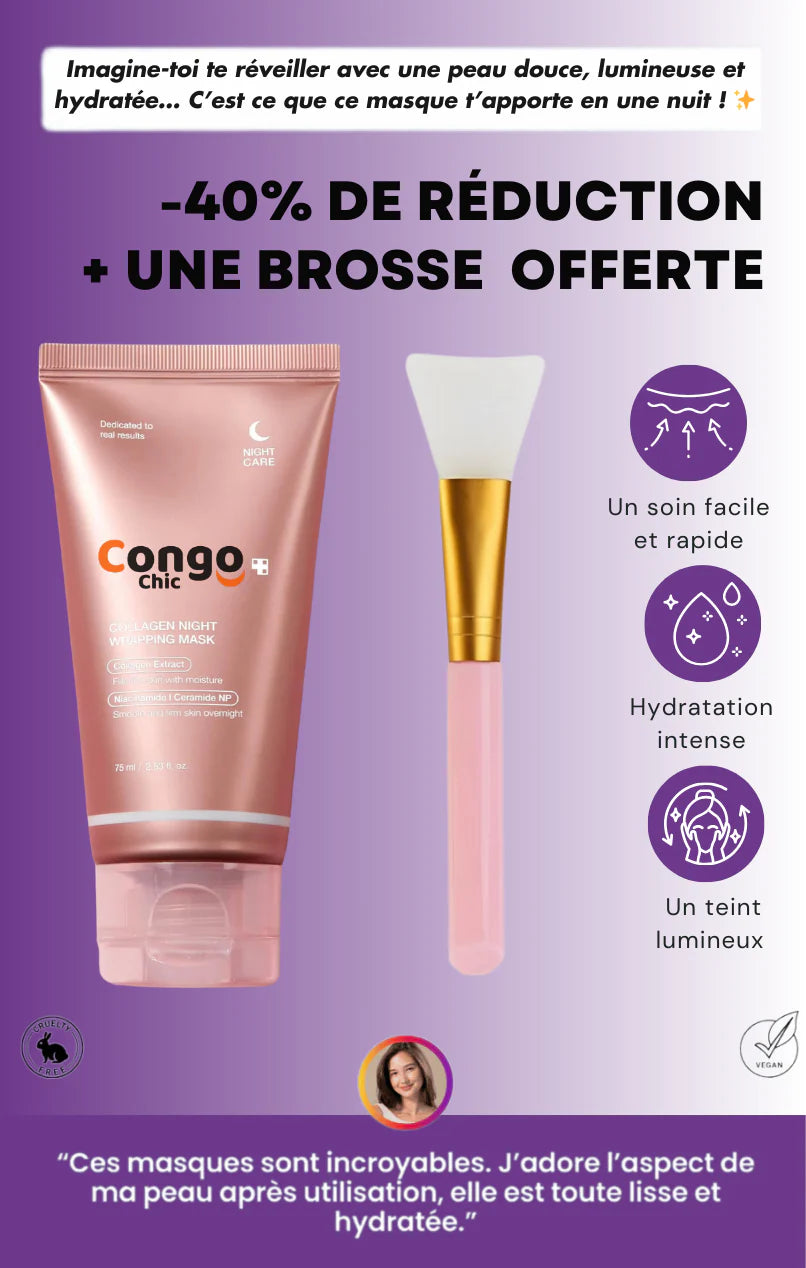 Masque de nuit au Collagène