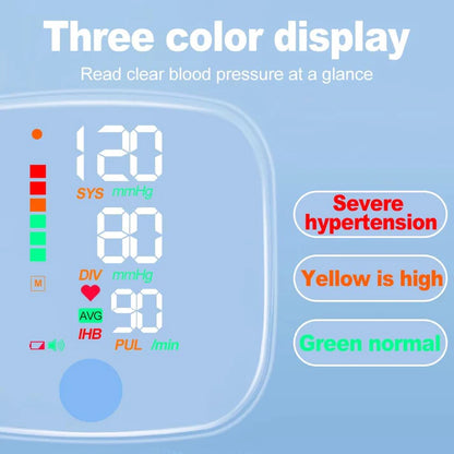 Tensiomètre Poignet Portable et Rechargeable Avec Écran LED : Précision Et Facilité D'utilisation