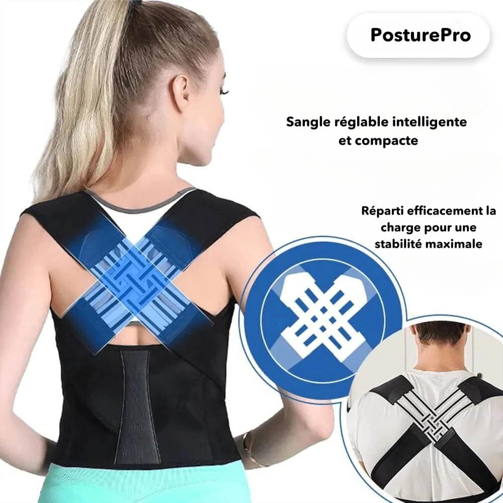 PosturePro™ CEINTURE DE SOUTIEN DORSAL. (BN)