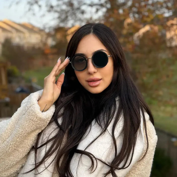 Lunettes De Soleil Rondes Polarisées À Teinte Réglable 388 Avis
