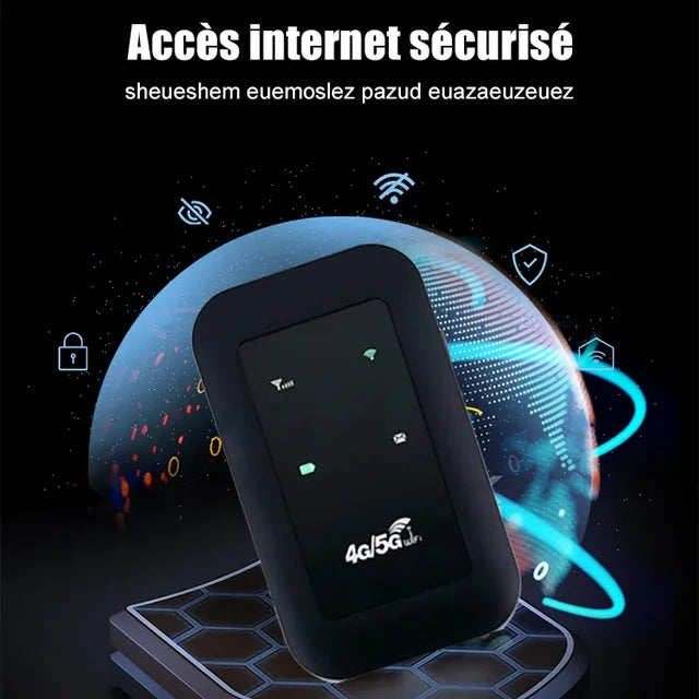 Wifi Portable Sans Fils 4G/ 5G Avec Battery 2100 M-Ah 388 Avis