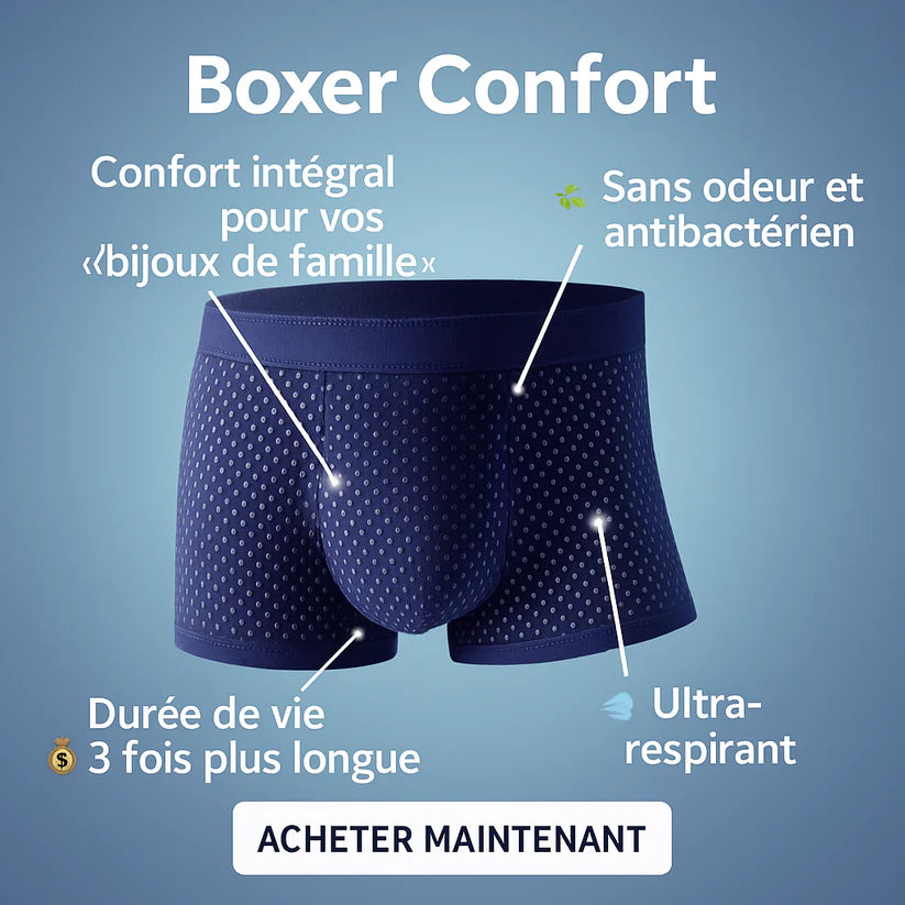 Boxers en bambou multicolore