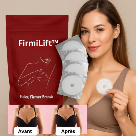FirmiLift™ Patch Raffermissant Naturel pour la Poitrine | Redonne galbe et fermeté en 14 jours sans chirurgie !