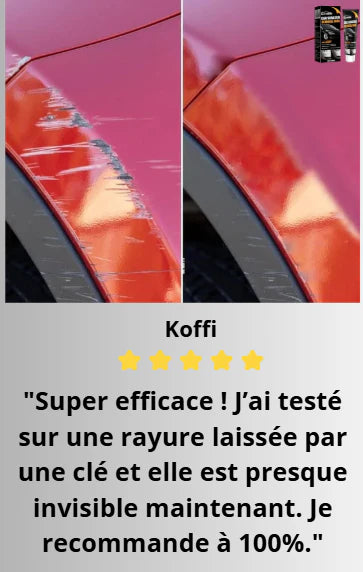 Pâte de réparation des rayures de voiture