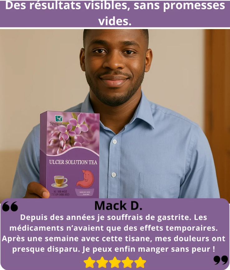Fini les ulcères, brûlures et acidité – naturellement.