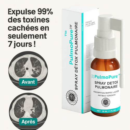 PulmoPure™ Spray Détox Pulmonaire | Expulse 99% des toxines cachées en seulement 7 jours!
