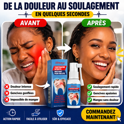 FINI LES DOULEURS DENTAIRES INSUPPORTABLES EN QUELQUES SECONDES