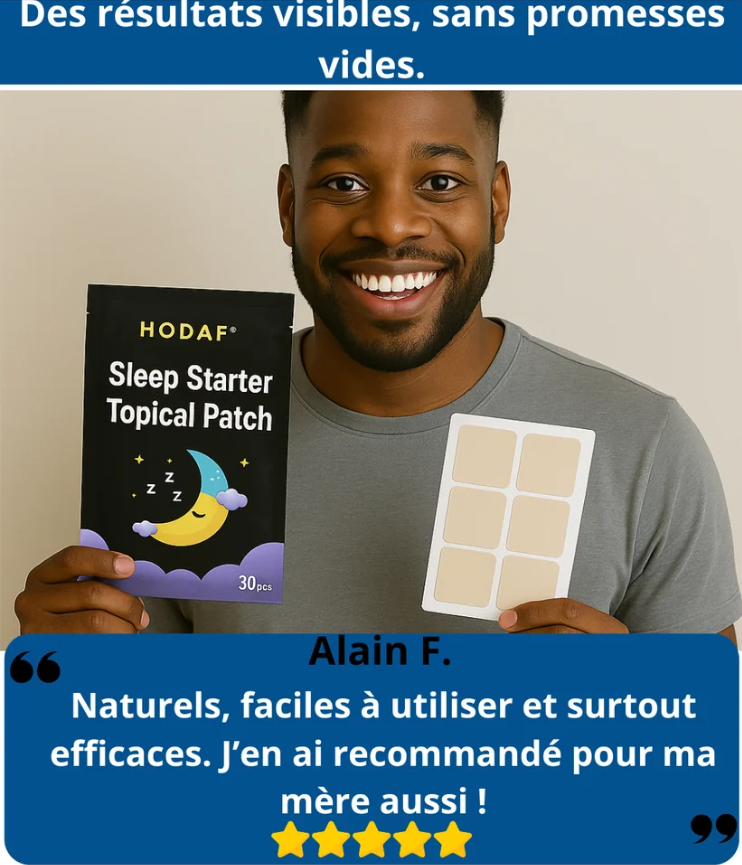 HODAF Patch Sommeil – Dormez mieux, vivez mieux(30ptch) (GB)