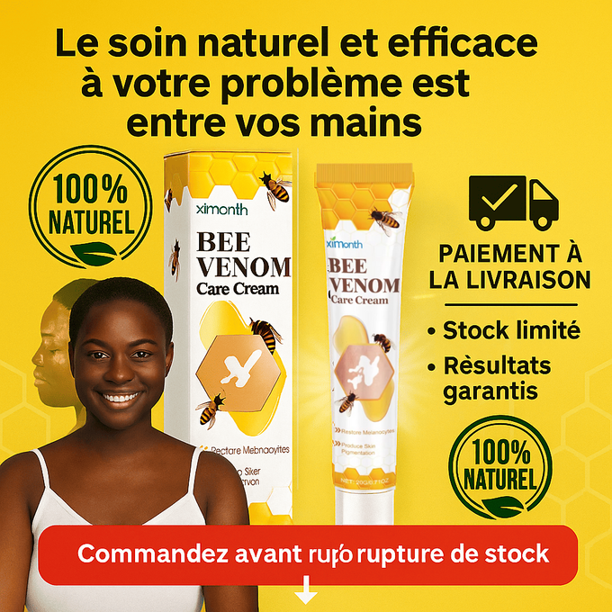 Fini la gêne à cause des taches blanches… Récupérez votre teint naturellement ! - Crème Bee Venom (bn)