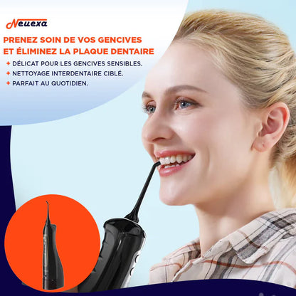 AquaFlosser™ || Appareil de nettoyage des dents à jet d'eau 4-en-1