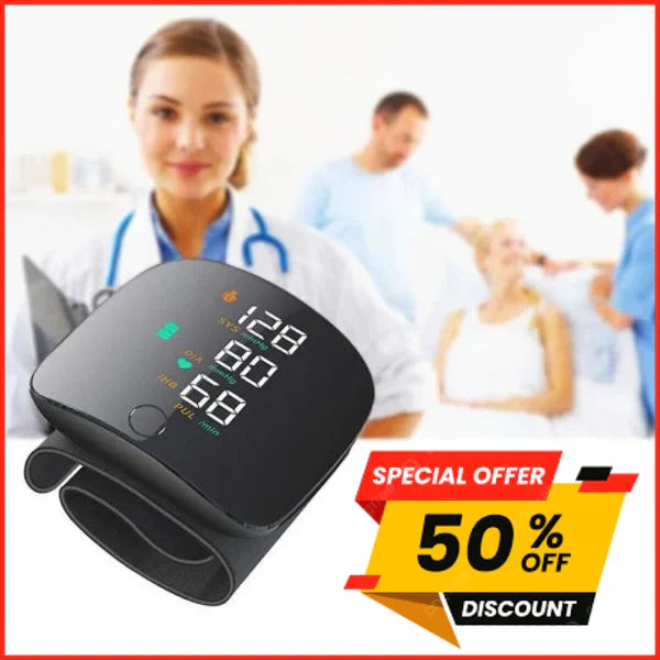 Tensiomètre de Poignet Intelligent et Précis – Surveillez Votre Santé en Un Geste (Satisfait où Remboursé)