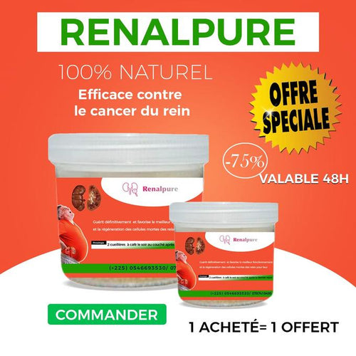 Renalpur™ nettoie les rein, stabilise le taux de glycémie et l'hypertension résultat en seulement 14 jours