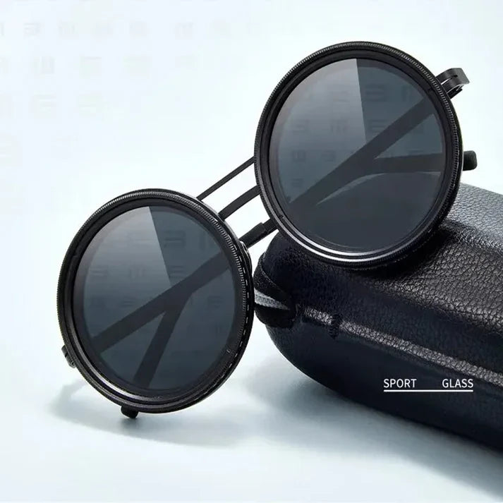 Lunettes De Soleil Rondes Polarisées À Teinte Réglable 388 Avis