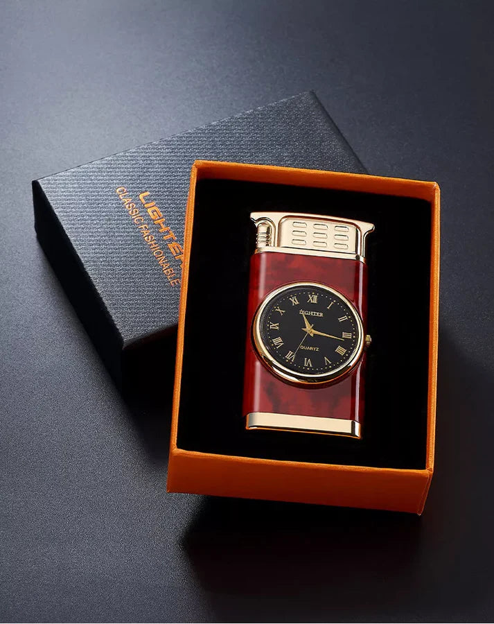 Briquet À Levier Avec Montre Intégrée