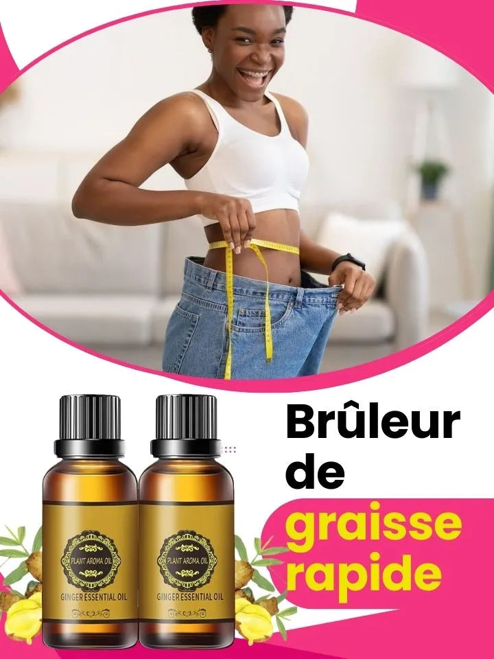 Huile de gingembre, drainage du ventre