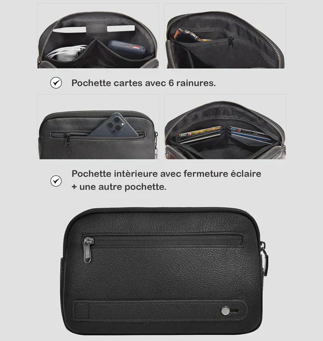 Sac En Cuir à Empreinte Digitale