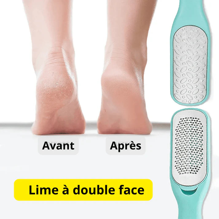 Lime à Pied Double Face de Soins des Pieds - Grattoir à Pied Multi-Usage