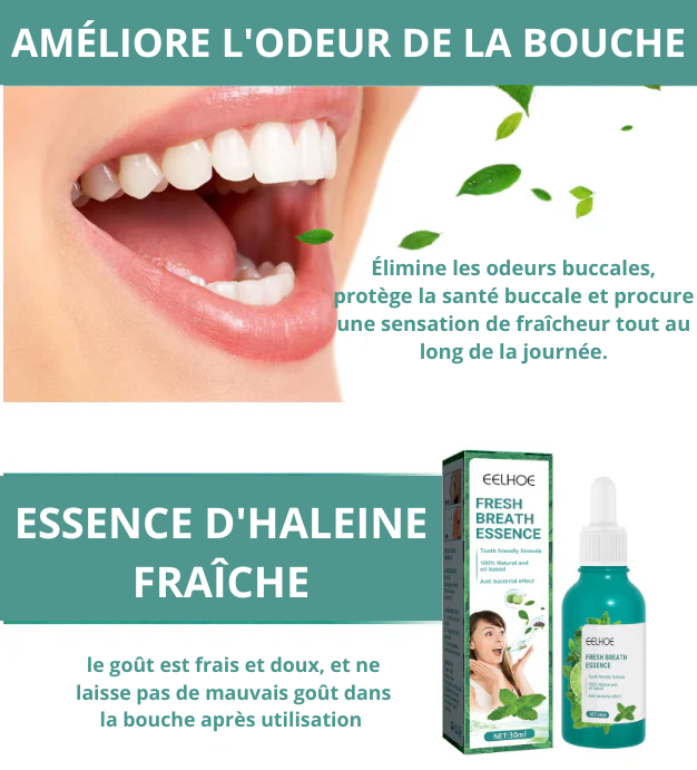 Spray Assainisseur d'Haleine à la Menthe