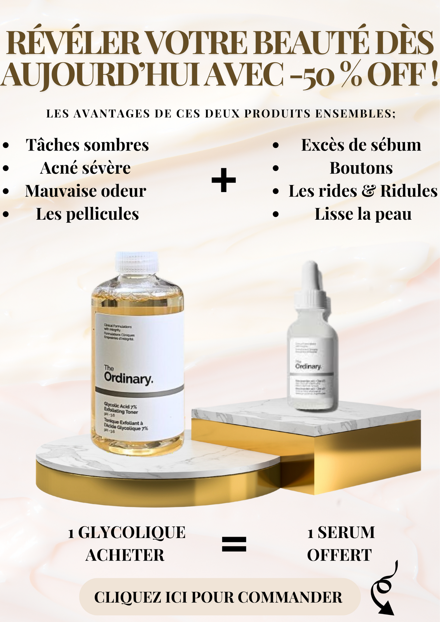 Acide glycolique 240ml = 1 Serum offert (BN)